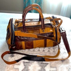 Genuine Leather Mini Duffel Bag